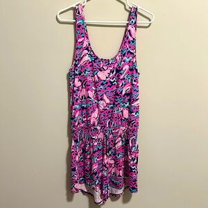 Lilly Pulitzer Romper in Navy Lobstah Medium